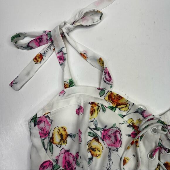 Wayf Seanna floral crop top white - Medium - Picture 5 of 11